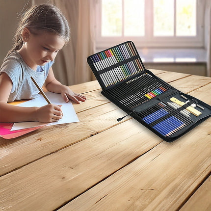 Art Sketch Pencils Oil Drawing Colouring Graphite Charcoal Pencil Set 72pcs/set.