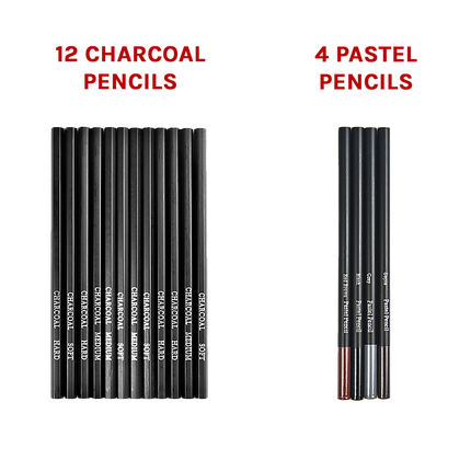 Art Sketch Pencils Oil Drawing Colouring Graphite Charcoal Pencil Set 72pcs/set.
