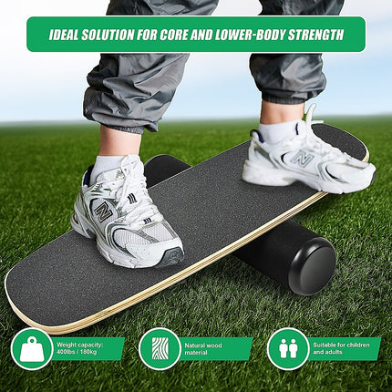 Balance Board Trainer with Stopper Wobble Roller.