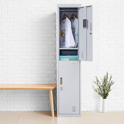 4-Door Vertical Locker for Office Gym Shed School Home Storage
