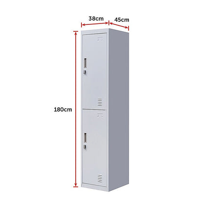 4-Door Vertical Locker for Office Gym Shed School Home Storage