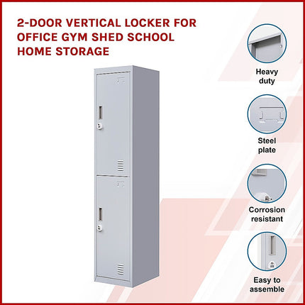 4-Door Vertical Locker for Office Gym Shed School Home Storage