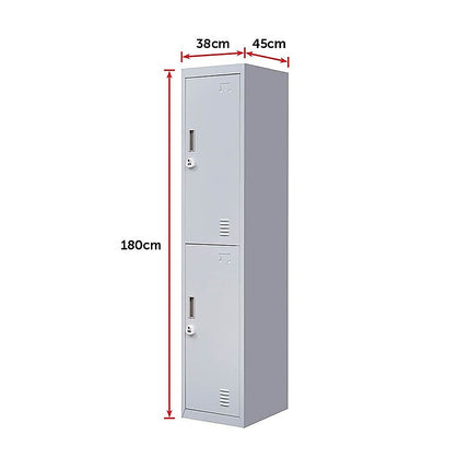 4-Door Vertical Locker for Office Gym Shed School Home Storage