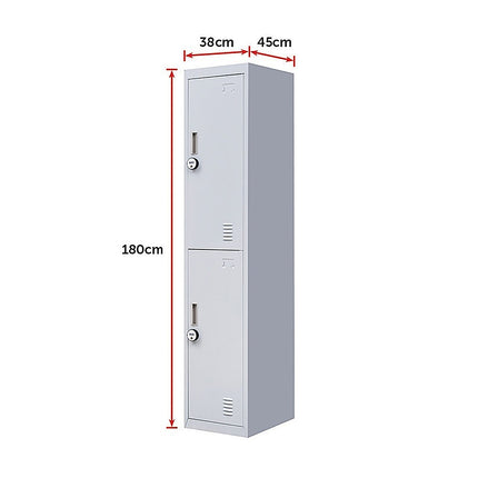 4-Door Vertical Locker for Office Gym Shed School Home Storage