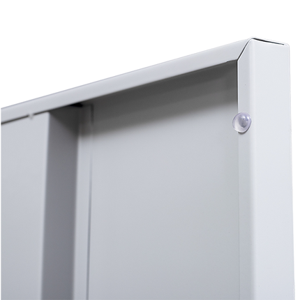 4-Door Vertical Locker for Office Gym Shed School Home Storage.