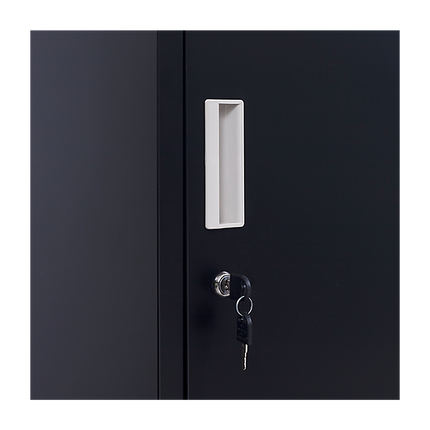 4-Door Vertical Locker for Office Gym Shed School Home Storage.