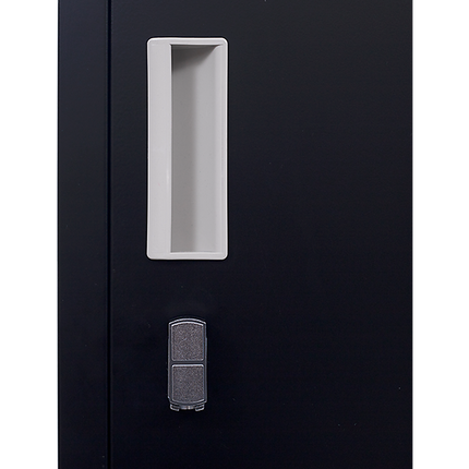 4-Door Vertical Locker for Office Gym Shed School Home Storage.