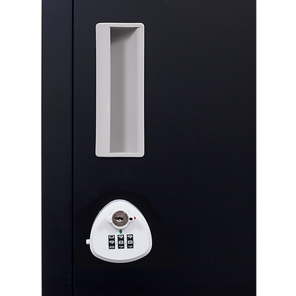 4-Door Vertical Locker for Office Gym Shed School Home Storage.