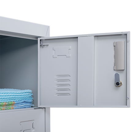 6-Door Locker for Office Gym Shed School Home Storage.