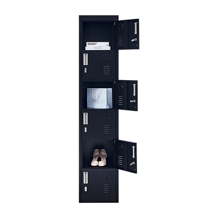 6-Door Locker for Office Gym Shed School Home Storage.