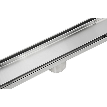 900mm Tile Insert Bathroom Shower Stainless Steel Grate Drain w/Centre outlet Floor Waste.
