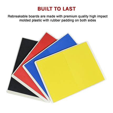 Rebreakable Martial Arts Training Boards Set for Taekwondo MMA Karate.