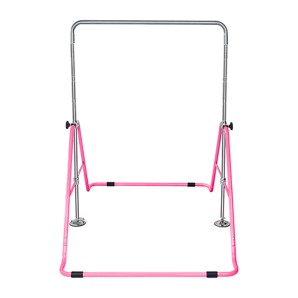 Kids Gymnastics Bars Training Horizontal Bar Monkey Kip Bar Pink.
