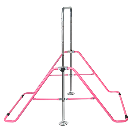 Kids Gymnastics Bars Training Horizontal Bar Monkey Kip Bar Pink.