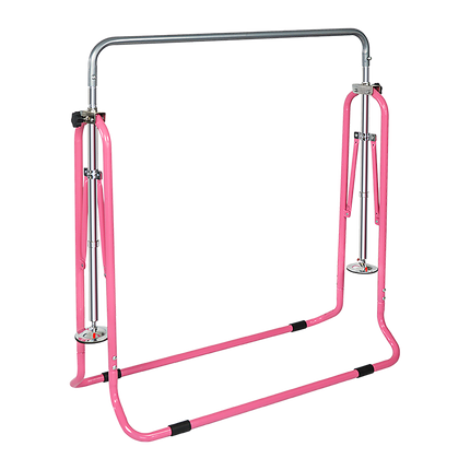 Kids Gymnastics Bars Training Horizontal Bar Monkey Kip Bar Pink.