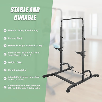Bench Press Gym Rack and Chin Up Bar.