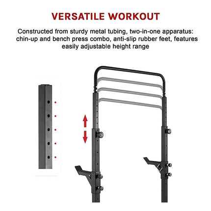 Bench Press Gym Rack and Chin Up Bar.