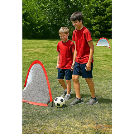Portable Kids Soccer Goal Set with Cones.