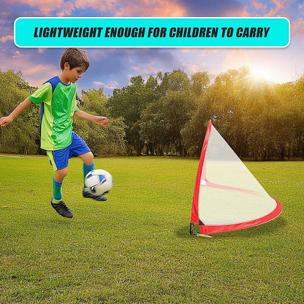 Portable Kids Soccer Goal Set with Cones.