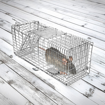 Trap Humane Possum Cage Live Animal Safe Catch Rabbit Cat Hare Fox Bird.