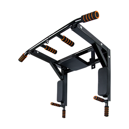 Heavy Duty Wall Mounted Power Station Pull Up Dip Knee Raise Bar.