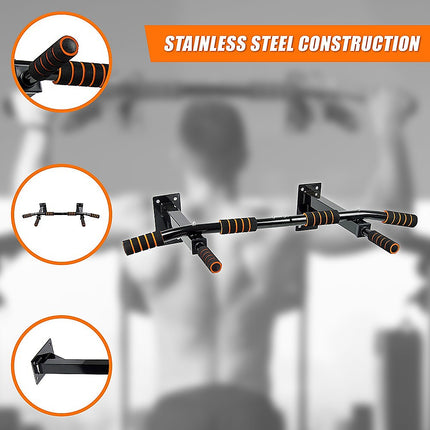 Heavy Duty Pull Up Bar Home Gym Chin Up Bar Wall Ceiling Mount.