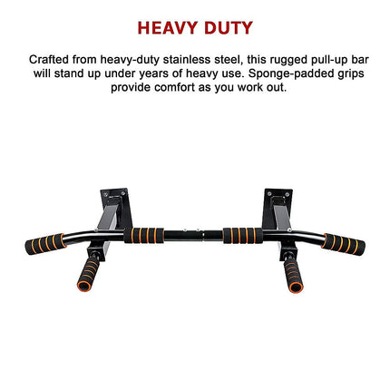 Heavy Duty Pull Up Bar Home Gym Chin Up Bar Wall Ceiling Mount.