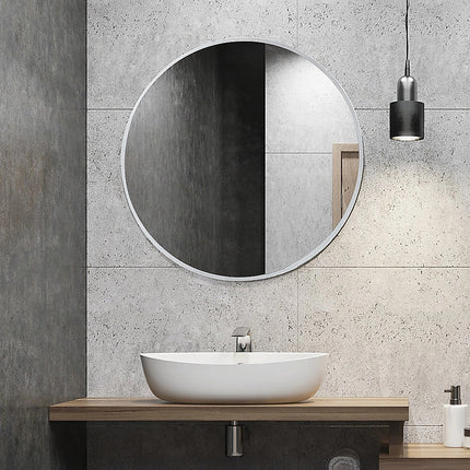 60cm Round Wall Mirror Bathroom Makeup Mirror by Della Francesca.