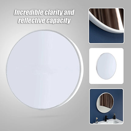 60cm Round Wall Mirror Bathroom Makeup Mirror by Della Francesca.