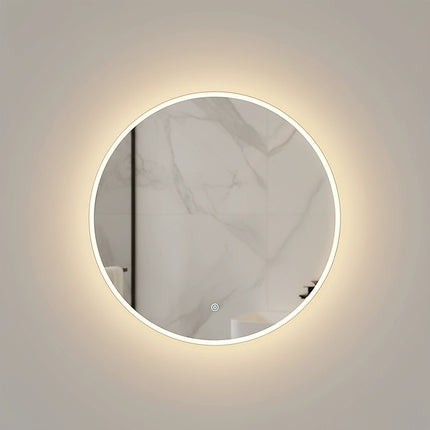 50cm LED Wall Mirror Bathroom Mirrors Light Decor Round.