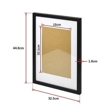 Photo Frames Collage Black A3 Picture Frame Wall Set Home Decor 3PCS.