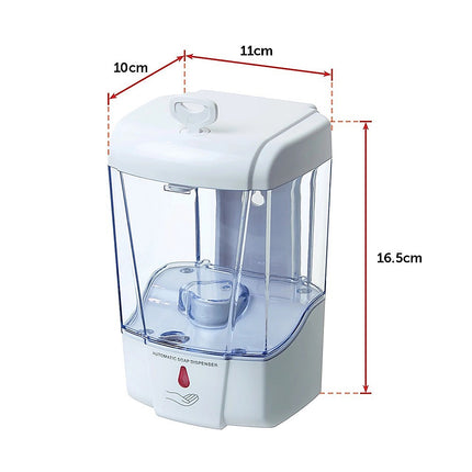Automatic Liquid Soap/Alcohol Sanitizer Dispenser 700ML Hands-Free Sensor Wall.