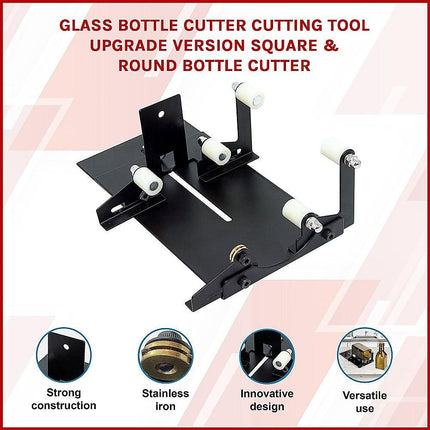 Glass Bottle Cutter Cutting Tool Upgrade Version Square & Round Bottle Cutter.