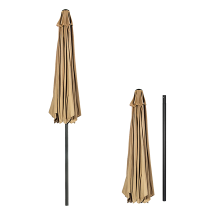 9FT Patio Umbrella Outdoor Garden Table Umbrella with 8 Sturdy Ribs.