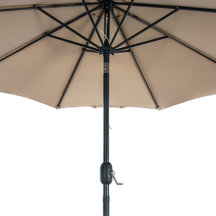 9FT Patio Umbrella Outdoor Garden Table Umbrella with 8 Sturdy Ribs.