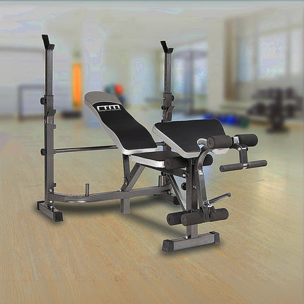 Multi Station Home Gym Weight Bench Press Leg Equipment Set Fitness Exercise.