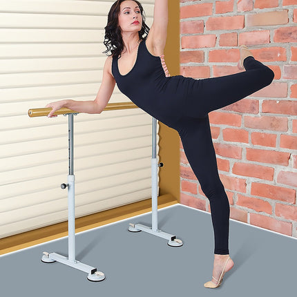 Wooden Portable Ballet Bar Stretch Barre Dance Bar 1.5M Freestanding Ballet Bar.