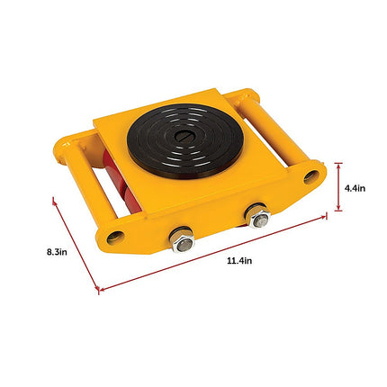 Heavy Duty Machine Dolly Skate Machinery Roller Mover Cargo Trolley 6T.