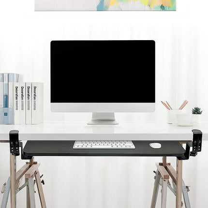 Clamp On Keyboard Tray 75cm W x 25cm D Extra Large.