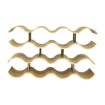 Wooden Wave Wine Rack/Creative Home Grape Wine Holder Shelf Cabinet/Bottle Rack.