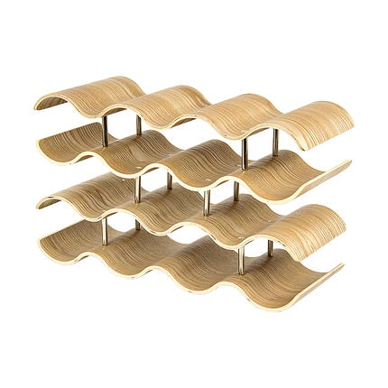 Wooden Wave Wine Rack/Creative Home Grape Wine Holder Shelf Cabinet/Bottle Rack.