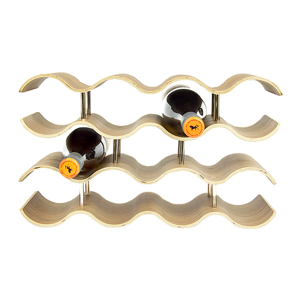 Wooden Wave Wine Rack/Creative Home Grape Wine Holder Shelf Cabinet/Bottle Rack.