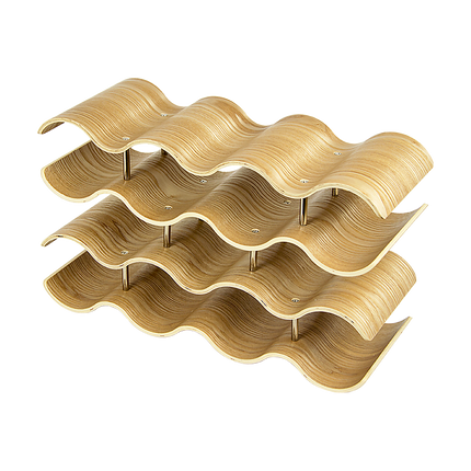 Wooden Wave Wine Rack/Creative Home Grape Wine Holder Shelf Cabinet/Bottle Rack.