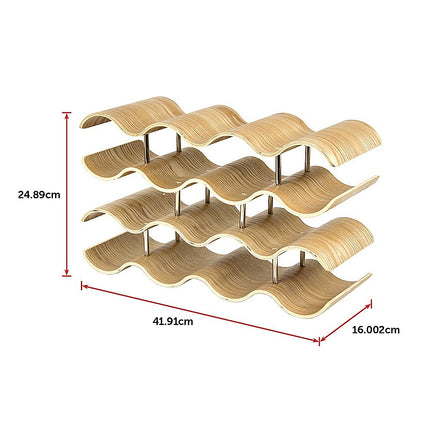 Wooden Wave Wine Rack/Creative Home Grape Wine Holder Shelf Cabinet/Bottle Rack.