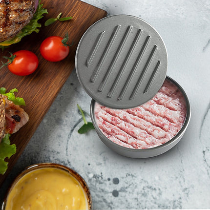 Large Round Hamburger Patty Maker Grill Press Burger Metal Mold Cooking Tools.