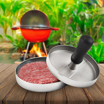Large Round Hamburger Patty Maker Grill Press Burger Metal Mold Cooking Tools.