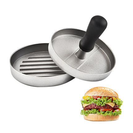 Large Round Hamburger Patty Maker Grill Press Burger Metal Mold Cooking Tools.