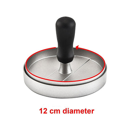 Large Round Hamburger Patty Maker Grill Press Burger Metal Mold Cooking Tools.