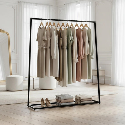 Commercial Clothing Garment Rack Retail Shop Black.