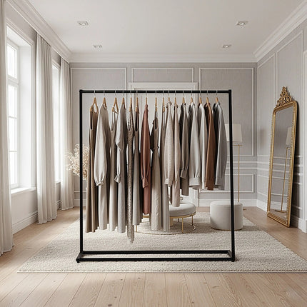 Commercial Clothing Garment Rack Retail Shop Black.